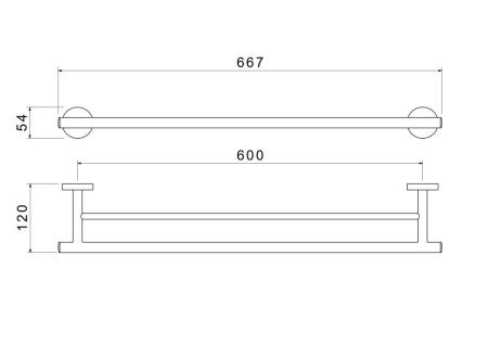 Полотенцедержатель Aquatek ОБЕРОН AQ4230CR
