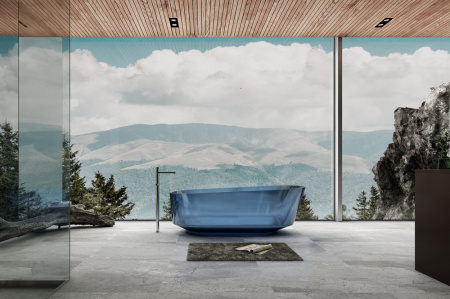 Ванна полиэфирная смола Abber Kristall AT9706Saphir 170х80 отдельностоящая овальная