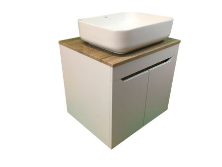 Тумба с раковиной Sintesi STL.W7024_SIN-LVB-APP-409WM 60х60 подвесная цвет коричневый