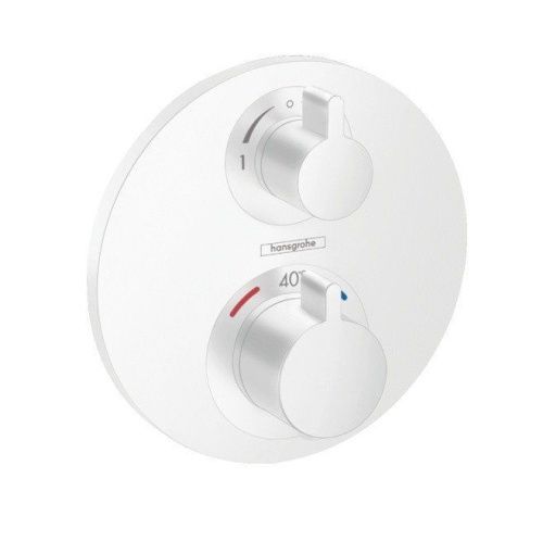 Смеситель Hansgrohe 15758700 встраиваемый в стену белый с термостатом