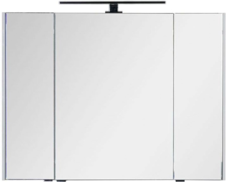 Зеркало-шкаф Aquanet Латина 00179636 100х17х75 подвесной цвет белый Зеркало-шкаф Aquanet Латина 00179636 100х17х75 подвесной цвет белый