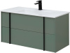 Тумба под раковину Allen Brau Reality 1.32007.CGM 100х46х50 подвесная цвет зеленый/серый