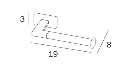 Бумагодержатель Inda LEA A1825ACR