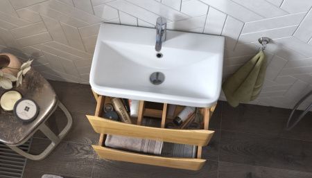 Тумба под раковину Velvex CLAY tpCLA.60.2Y-230 60х30 подвесная цвет коричневый