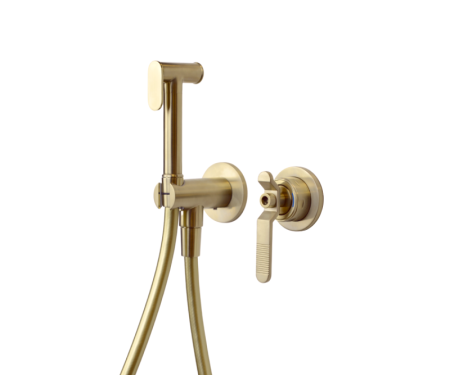 Гигиенический душ со смесителем Bronze de Luxe 1760'S 3253CG золото