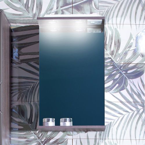 Зеркало с подсветкой Бриклаер 4627125414480 40х70 цвет графит - фото 2