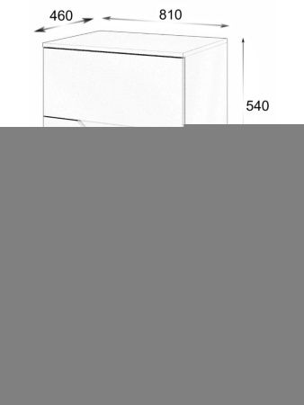 Тумба с раковиной Orange Line Li-80TubMDF+B08-600W 80х50