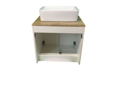 Тумба с раковиной Sintesi STL.W7024_SIN-LVB-APP-401 60х60 подвесная цвет коричневый