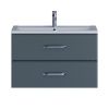 Тумба под раковину Uperwood Foster 291020522 80х50 подвесная цвет серый