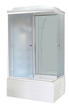 Душевая кабина Royal Bath ВР RB8100BP6-WC-L 100х80 прямоугольная с крышей ориентация левая