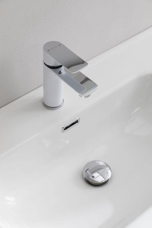 Раковина керамическая Allen Brau Glority 1.35009.20 100х50 полувстраиваемая цвет белый 1 отверстие под смеситель