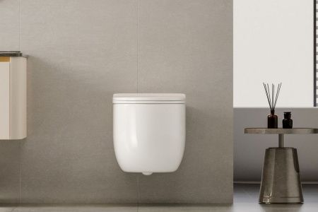 Унитаз подвесной Abber Bequem AC1104TN белый с сиденьем микролифт безободковый смыв торнадо