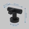 T-соединитель (2-IN, 1-OUT) IMEX Thin and Smart (Тхин анд Смарт) IL.0060.4009-BK