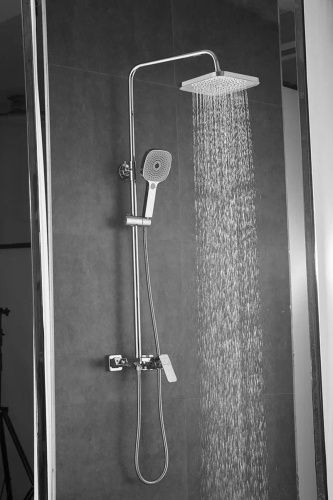 Душевая стойка Shevanik S9736 настенная цвет хром - фото 4