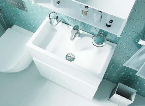 Тумба с раковиной 1MarKa Mira У83301 60х30х85 напольная цвет белый - фото 4