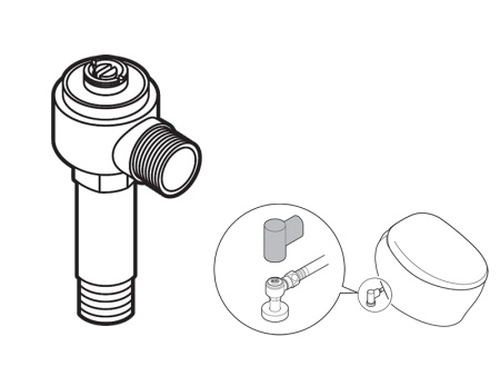 Клапан запорный для электронного унитаза TOTO HH20135VR
