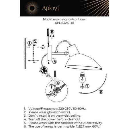 Бра Aployt Klarka (Кларка) APL.632.01.01