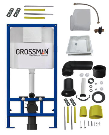 Инсталляция + кнопка смыва Grossman Cosmo 980.T1.02.110.110 Инсталляция + кнопка смыва Grossman Cosmo 980.T1.02.110.110