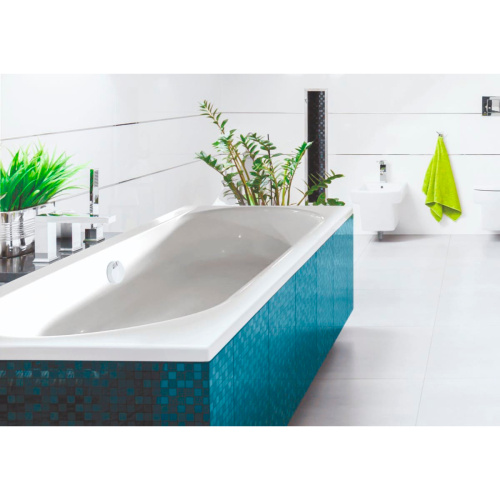 Ванна акриловая Aquanika Line A1016075028 180х80 пристенная прямоугольная без каркаса - фото 2