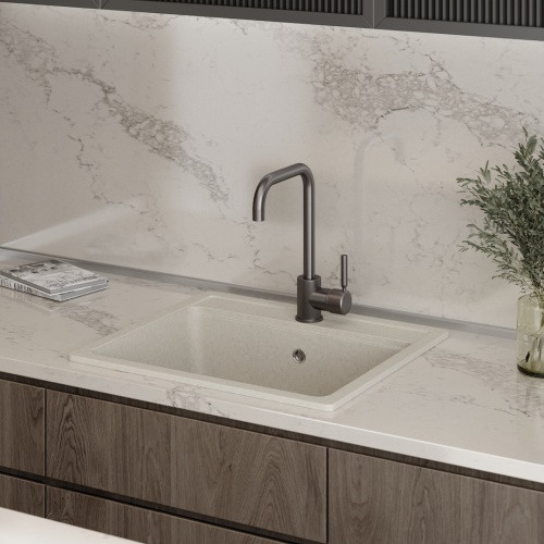 Смеситель для кухни Teymi T10264 на мойку графит - фото 4