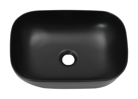 Раковина мебельная из сантехнического фаянса Melana 320328MB-805 50х30 накладная цвет черный