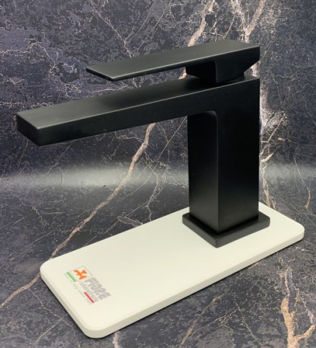 Смеситель Fiore Kube 100NN8515 на раковину черный матовый - фото 3