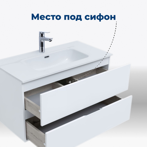 Тумба под раковину Aquanet Алвита New 00277514 80х45,7х51,3 подвесная - фото 4