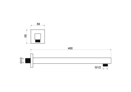 Держатель для душа Aquatek AQ2177MB черный