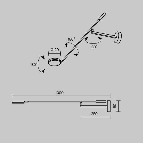 Бра Maytoni Fad MOD070WL-L6B3K - фото 2