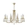Люстра подвесная Crystal Lux Victoria (Вицториа) Victoria SP10 Gold/Amber