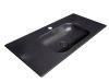 Раковина керамическая Armadi Art Vallessi 838-100-A 100х50 встраиваемая цвет черный 1 отверстие под смеситель