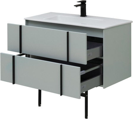 Тумба под раковину Allen Brau Reality 1.32006.PWM 90х46х50 подвесная цвет зеленый