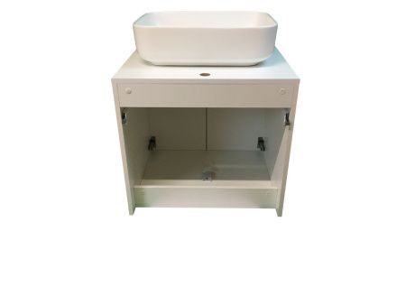 Тумба с раковиной Sintesi STL.W7019_SIN-LVB-APP-409WM 60х60 подвесная цвет белый