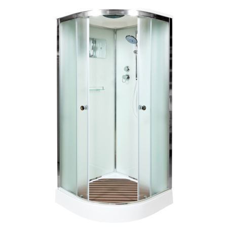 Душевая кабина AvaCan D011S 110х110 четверть круга с крышей