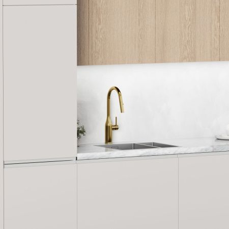 Смеситель для кухни Sancos Grand SC4002BG на мойку золото