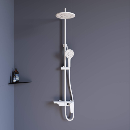 Душевая стойка RGW Shower Panels 51140133-03 настенная цвет белый - фото 2