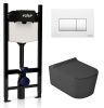Комплект унитаз с инсталляцией и клавишей смыва Valsir KIT VSWM 5486NEMT Slim P1