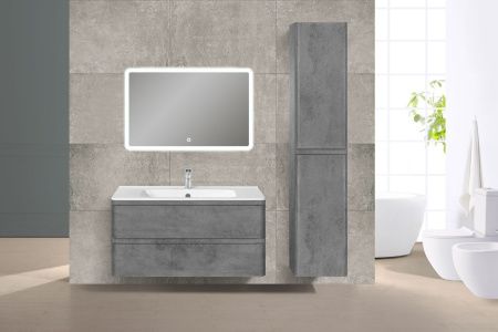 Тумба под раковину Vincea Vico VMC-2V100BT 100х50 подвесная цвет серый