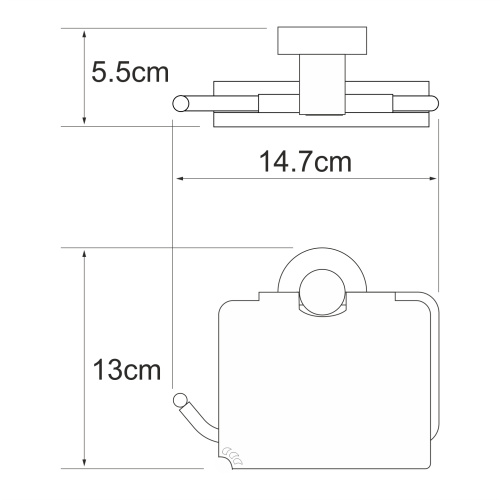 Бумагодержатель WasserKRAFT 4025 - фото 4