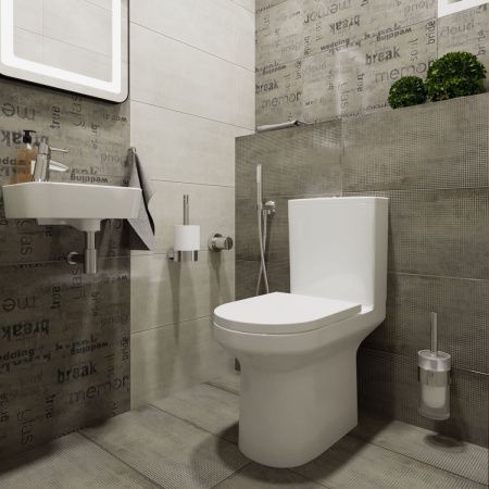 Унитаз-компакт напольный с бачком Lavinia Boho Grance Hill 3307002R белый с сиденьем микролифт безободковый каскадный смыв