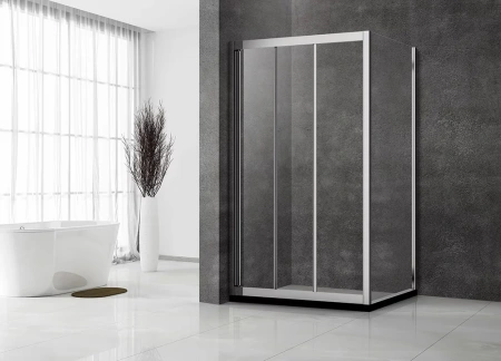 Душевой уголок Veconi Rovigo RV031-14090-01-C5 140х90 стекло прозрачное профиль хром глянцевый без поддона