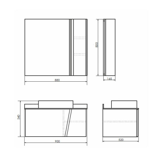 Тумба с раковиной Comforty Эдинбург 00004149881CF 90х52х54 - фото 2