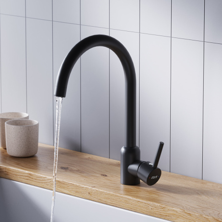 Смеситель для кухни Dorff Logic D3007022 на мойку черный