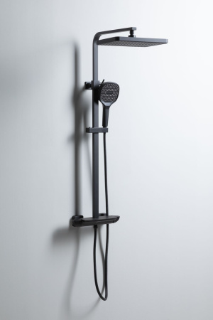 Душевая стойка Allen Brau Infinity 5.21030-31 настенная цвет черный