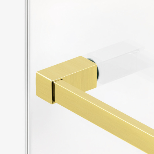 Душевая перегородка New Trendy AVEXA Gold EXK-7072 110х200 стекло прозрачное профиль золото глянцевое - фото 2