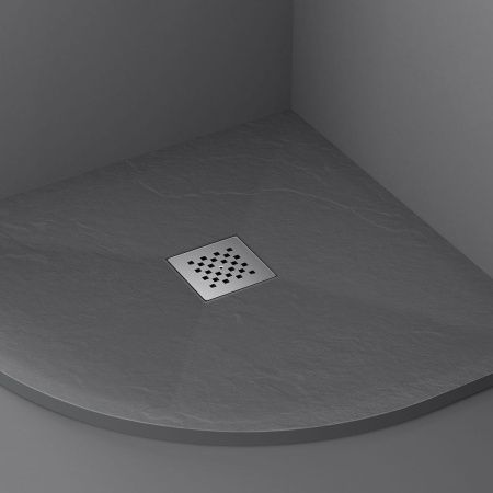 Душевой поддон из искусственного камня Vincea H25 VST-4SQ1010A 100х100 черный