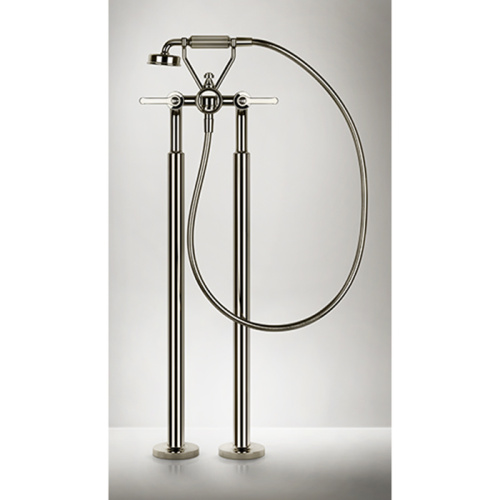 Смеситель для ванны Gessi Venti20 65128#710 напольный латунь (внешняя часть) - фото 3