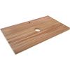 Столешница Jorno WOOD Wood.06.100/LW 100х50 накладная цвет коричневый