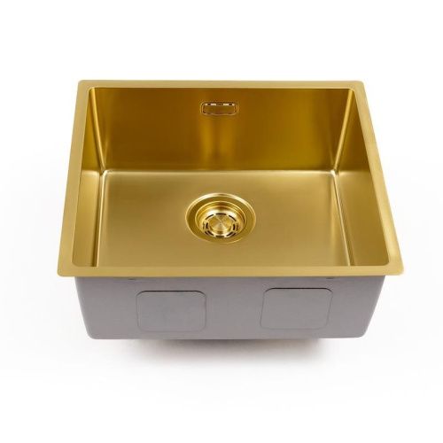 Кухонная мойка Grandex Aqua 5010861 49х44 цвет золото поверхность матовая - фото 2