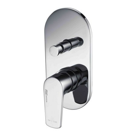 Смеситель для ванны и душа Wasserkraft Dill 6100 6161 настенный хром